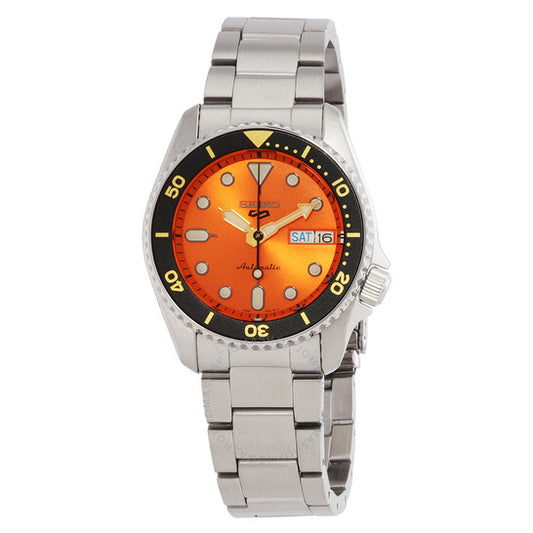 Seiko, 5 Automatic Orange Dial Men's Watch