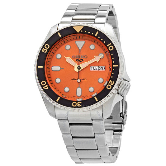 Seiko, 5 Sports Automatic Orange Dial Men's Watch