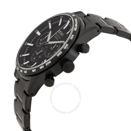 Seiko, Chronograph Quartz Black Dial Men's Watch