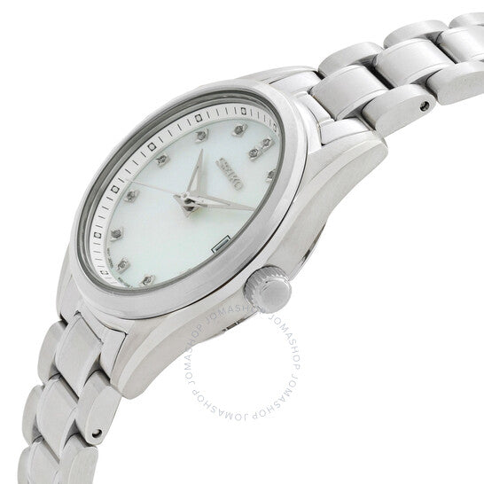 Seiko, Diamond Quartz Mother of Pearl Dial Ladies Watch