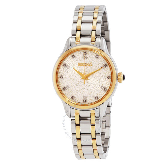 ساعة سيكو النسائية، اكتشف المزيد، كوارتز، مينا فضية، لونين