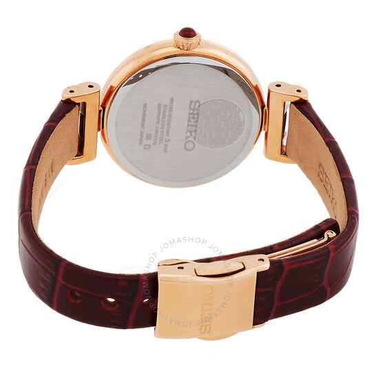 ساعة سيكو، كوارتز رسمية نسائية بمينا شامبانيا من الألماس