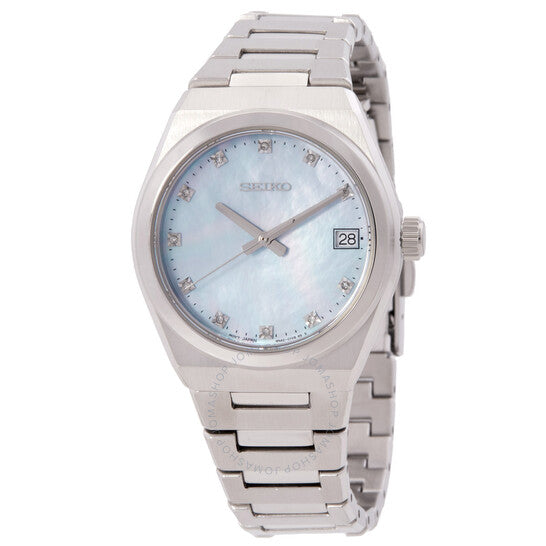 Seiko, Quartz Blue Mother of Pearl Dial Ladies Watch