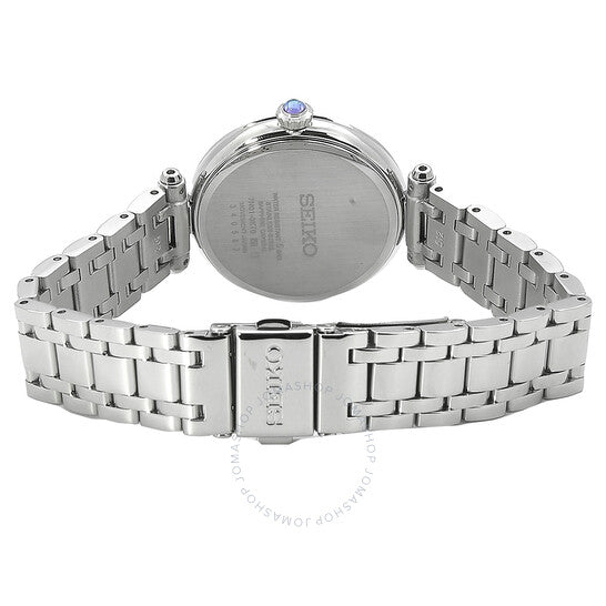 ساعة سيكو للسيدات، كوارتز، مينا خضراء، ألماس