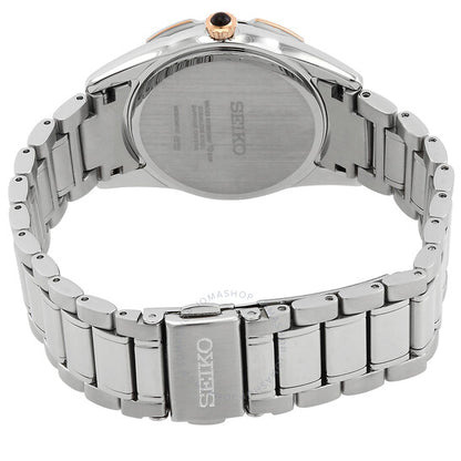 ساعة سيكو للسيدات، كوارتز، مينا من عرق اللؤلؤ