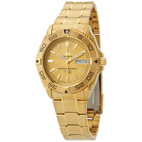 Seiko, 5 Sports Automatic Gold Dial Men's Watch