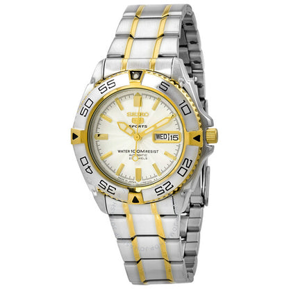 Seiko, 5 Sports Automatic White Dial Men's Watch