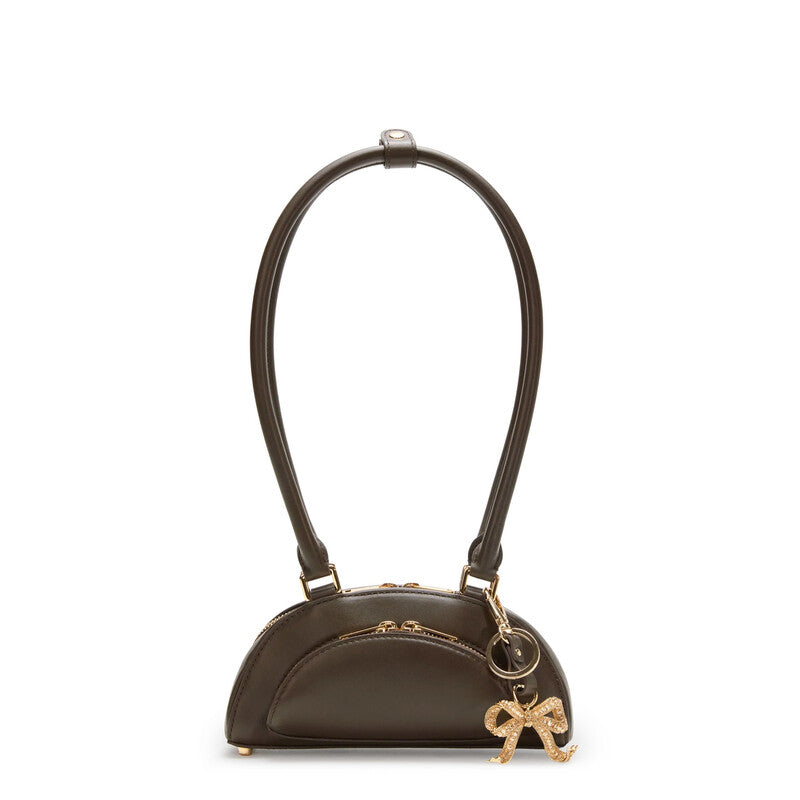 Self-Portrait Leather Shoulder Bag With Charms