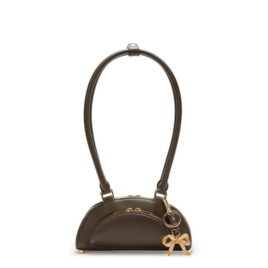 Self-Portrait Leather Shoulder Bag With Charms