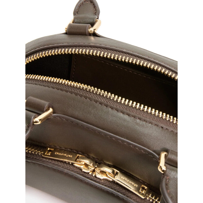 Self-Portrait Leather Shoulder Bag With Charms
