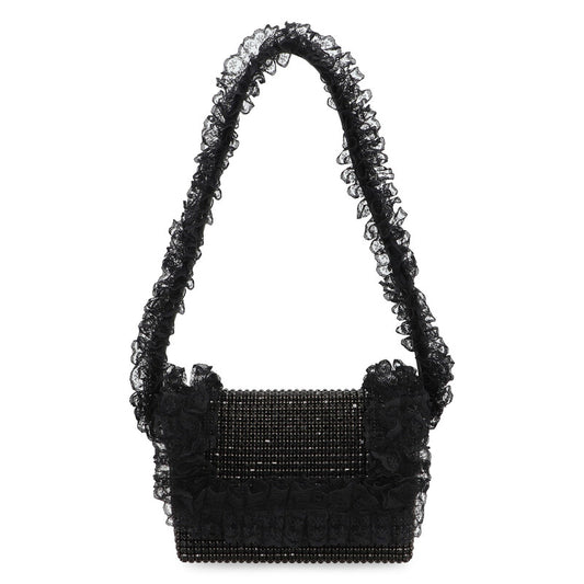 Self-Portrait X Christopher Kane - Shoulder Bag With Rhinestones