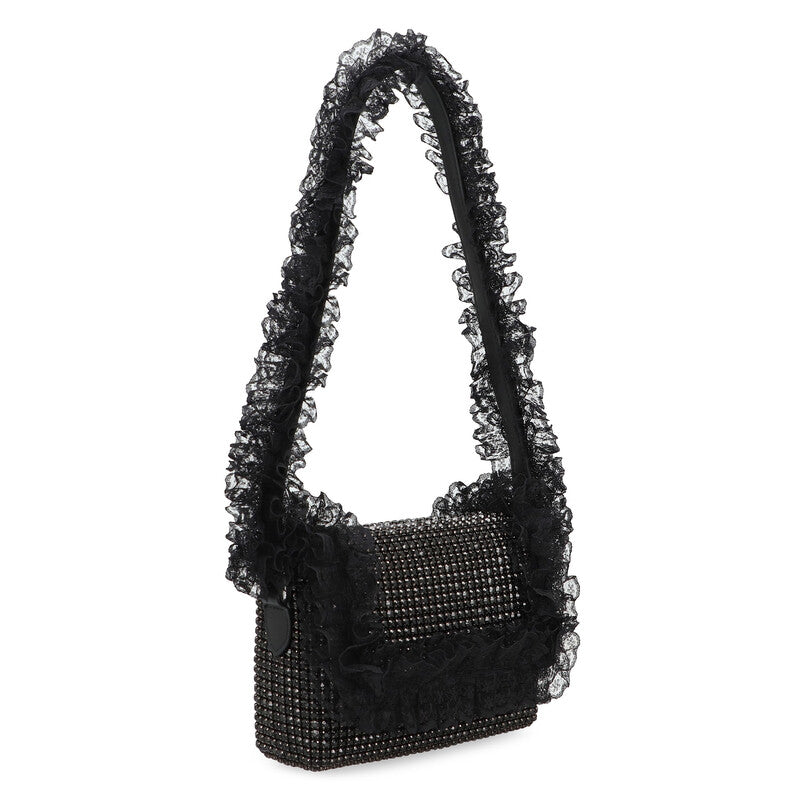 Self-Portrait X Christopher Kane - Shoulder Bag With Rhinestones