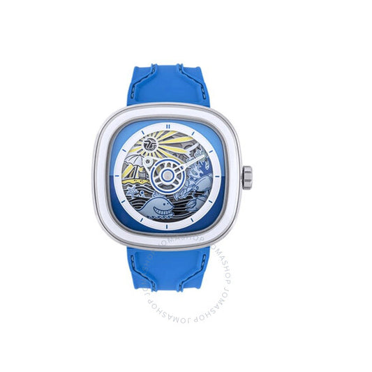 Sevenfriday, Seven Friday "Beach Club" Automatic Blue Dial Men's Watch