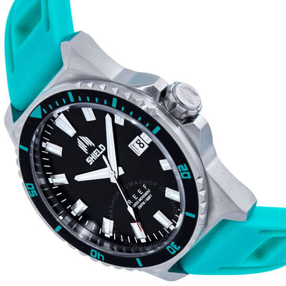 ساعة شيلد ريف للرجال بمينا أسود