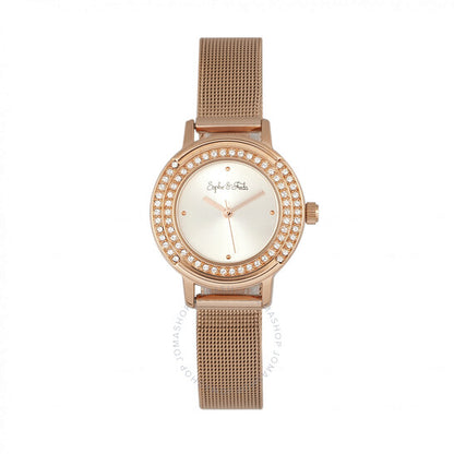 ساعة صوفي وفريدا، كامبريدج كريستال، مينا فضية للسيدات