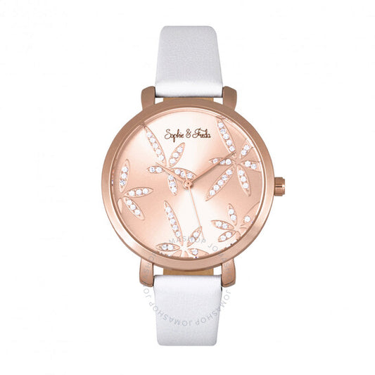 صوفي وفريدا، ساعة كي ويست النسائية بمينا من الذهب الوردي