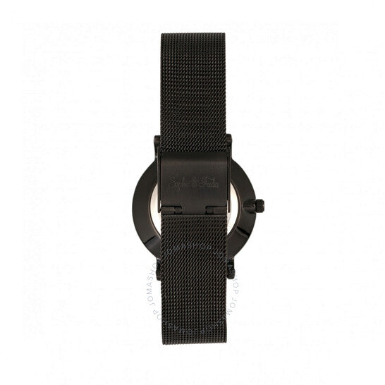 ساعة صوفي وفريدا، سافانا كريستال، مينا سوداء، للسيدات