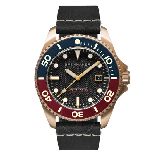 ساعة سبينيكر، تيسي أوتوماتيكية للرجال بمينا أسود