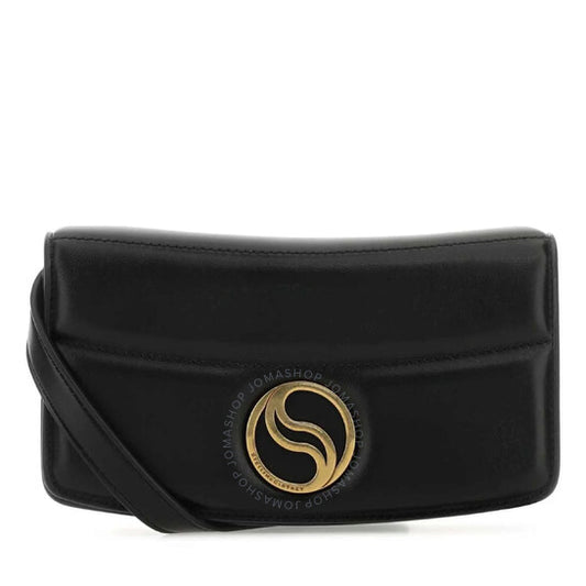 Stella McCartney, S-Wave Logo Plaque Crossbody Bag