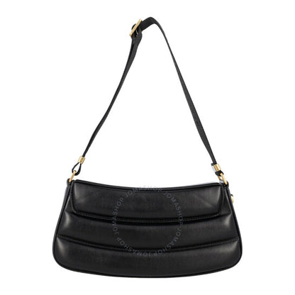 Stella McCartney, S-Wave Logo Plaque Padded Shoulder Bag