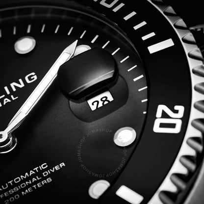 Stuhrling Original, Aquadiver Automatic Black Dial Men's Watch