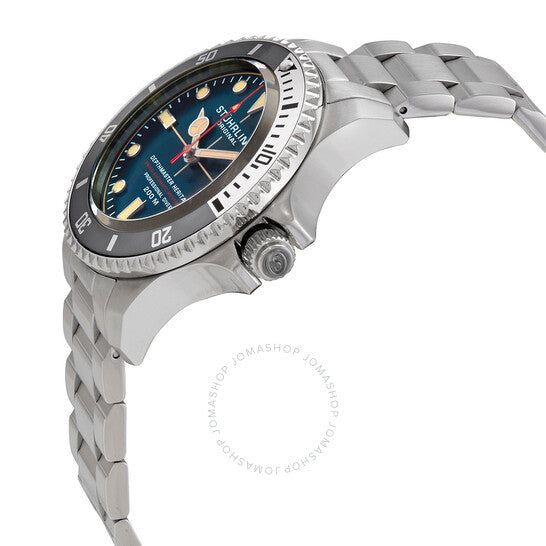 ساعة ستوهرلينغ أوريجينال، أكوادايفر أوتوماتيكية للرجال بمينا أزرق