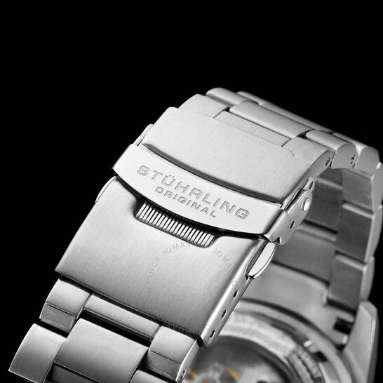 ساعة ستوهرلينغ أوريجينال، أكوادايفر أوتوماتيكية للرجال بمينا أزرق