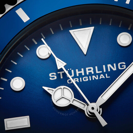 Stuhrling Original, Aquadiver Automatic Blue Dial Men's Watch
