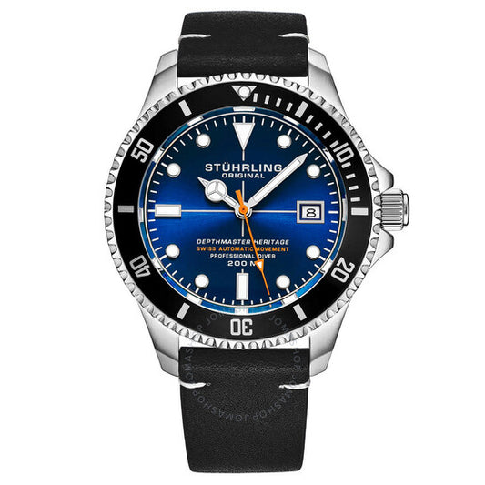 Stuhrling Original, Aquadiver Automatic Blue Dial Men's Watch
