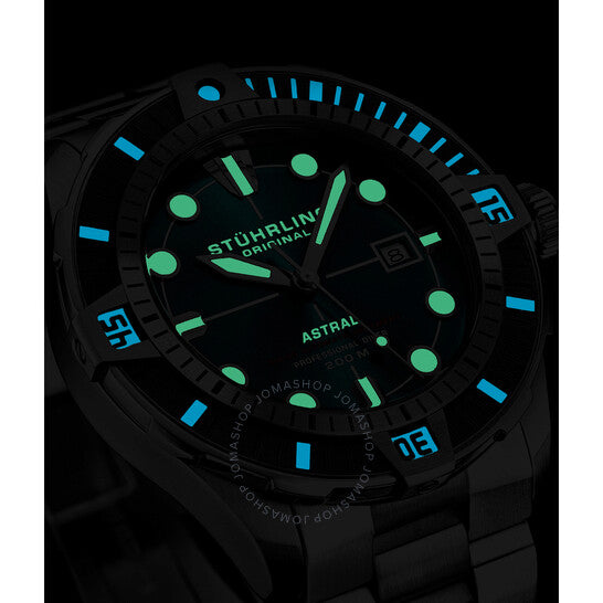 ساعة ستورلينج أوريجينال، أكواديفر أوتوماتيكية للرجال بمينا أخضر