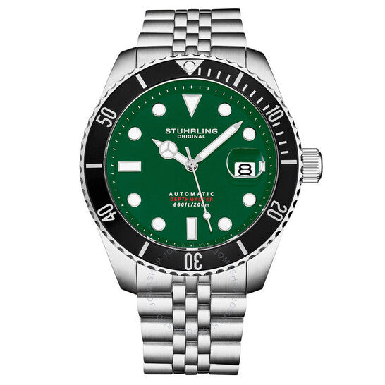 Stuhrling Original, Aquadiver Automatic Green Dial Men's Watch