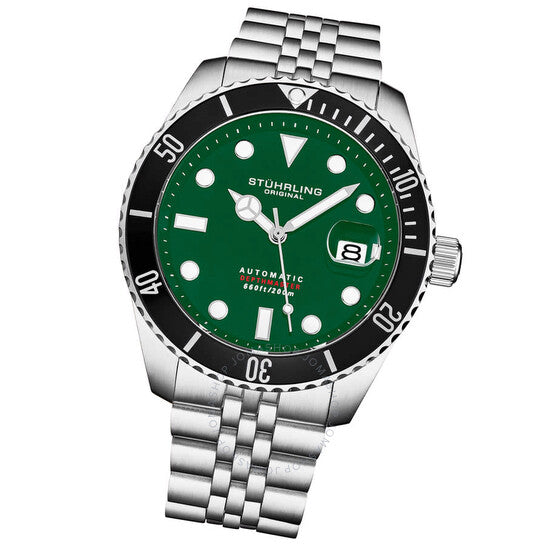 Stuhrling Original, Aquadiver Automatic Green Dial Men's Watch
