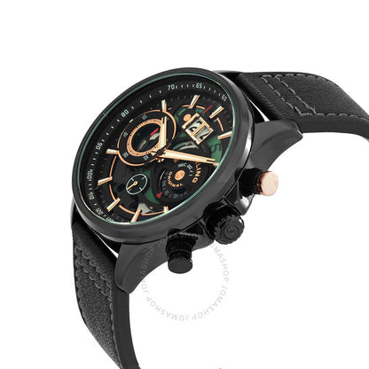 Stuhrling Original, Aviator Black Dial Men's Watch