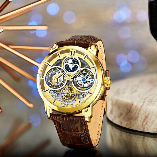 Stuhrling Original, Legacy Automatic Gold Dial Men's Watch