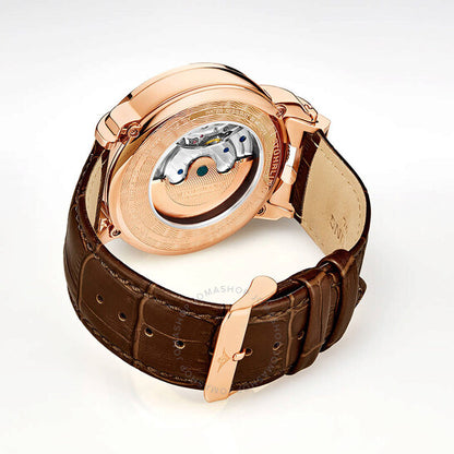 ساعة ستوهرلينغ أوريجينال ليجاسي أوتوماتيكية للرجال بمينا رمادي معدني