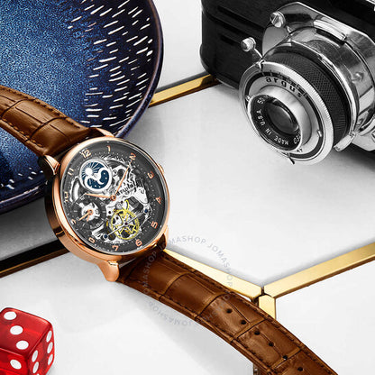 Stuhrling Original, Legacy Automatic Gunmetal Dial Men's Watch