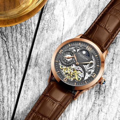 Stuhrling Original, Legacy Automatic Gunmetal Dial Men's Watch