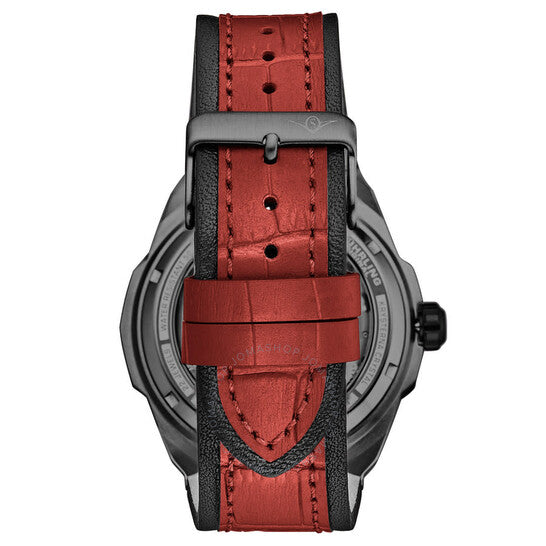 ساعة ستوهرلينغ أوريجينال ليجاسي أوتوماتيكية للرجال بمينا أحمر