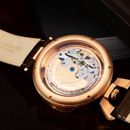 Stuhrling Original, Legacy Automatic Rose Gold Dial Men's Watch