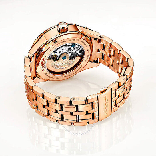 ساعة ستوهرلينغ أوريجينال ليجاسي أوتوماتيكية للرجال بمينا فضي