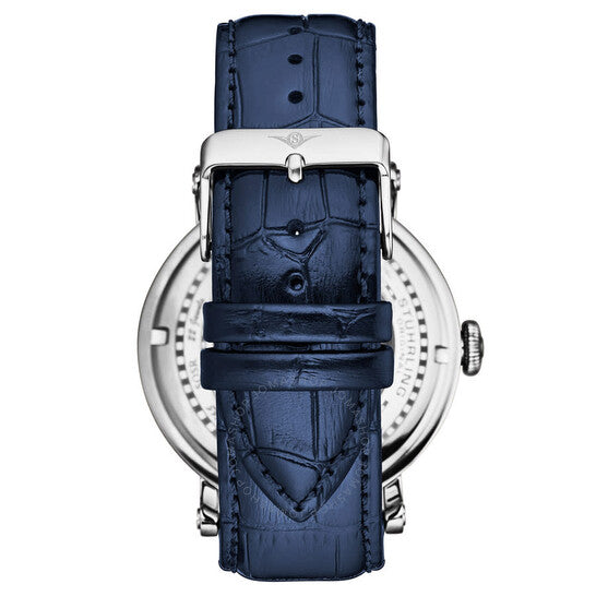 ساعة ستورلينج أوريجينال ليجاسي كرونوغراف أوتوماتيكية للرجال بمينا أزرق