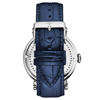 ساعة ستورلينج أوريجينال ليجاسي كرونوغراف أوتوماتيكية للرجال بمينا أزرق