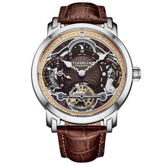 Stuhrling Original, Legacy Chronograph Automatic Brown Dial Men's Watch