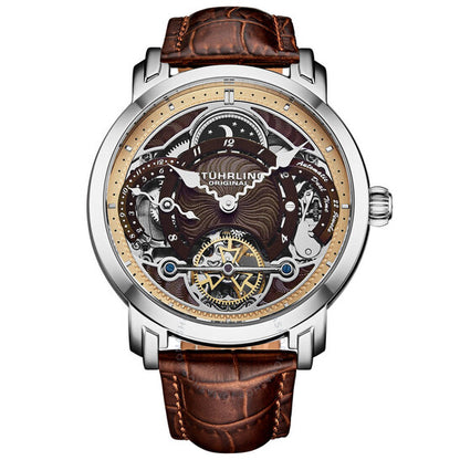 Stuhrling Original, Legacy Chronograph Automatic Brown Dial Men's Watch