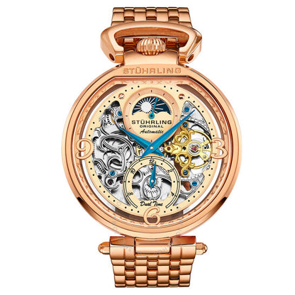 Stuhrling Original, Legacy Automatic Rose Gold Dial Men's Watch