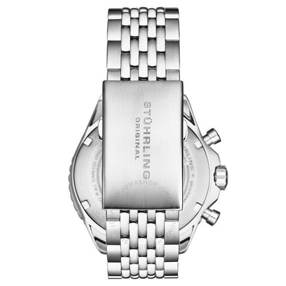 Stuhrling Original, Monaco Chronograph Quartz Silver Dial Men's Watch