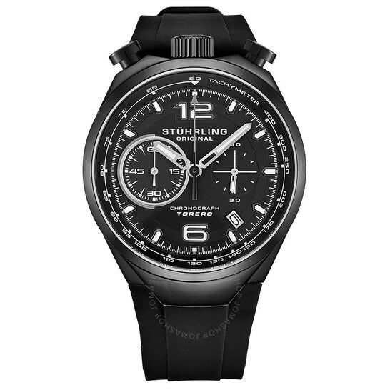Stuhrling Original, Monaco Quartz Black Dial Men's Watch