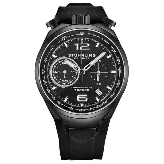 Stuhrling Original, Monaco Quartz Black Dial Men's Watch