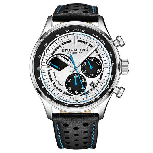 Stuhrling Original, Monaco Silver-tone Dial Men's Watch
