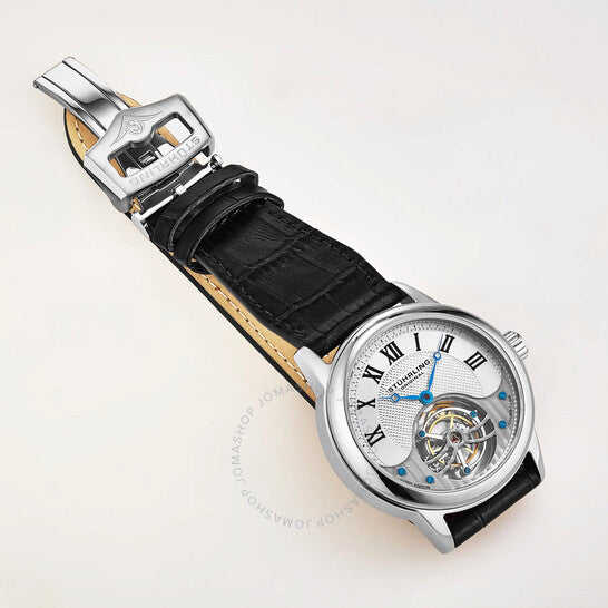 ساعة ستورلينج أوريجينال توربيون يدوية بمينا فضي للرجال